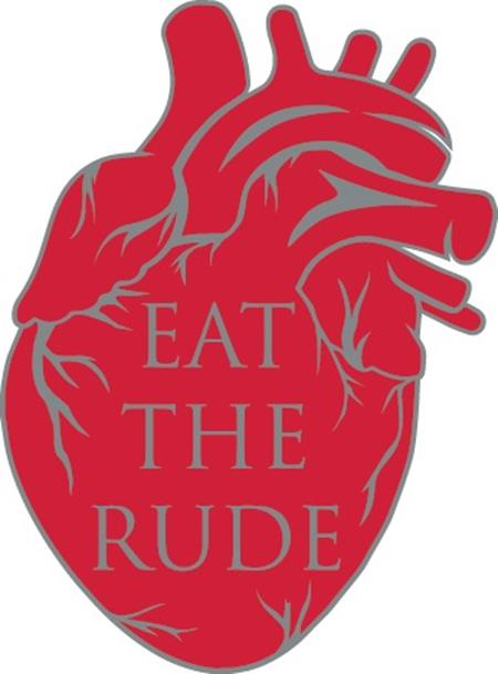 HANNIBAL EAT THE RUDE HEART ENAMEL PIN BADGE — Cover