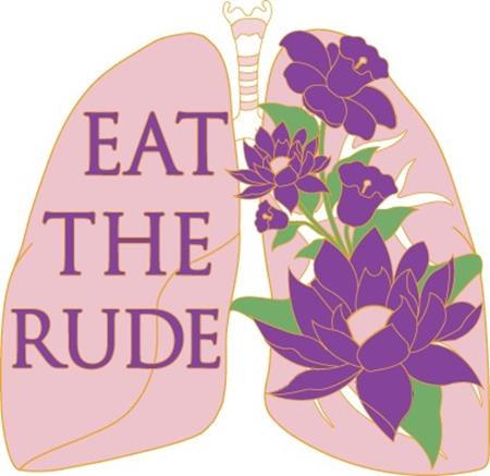 HANNIBAL EAT THE RUDE LUNGS ENAMEL PIN BADGE — Cover