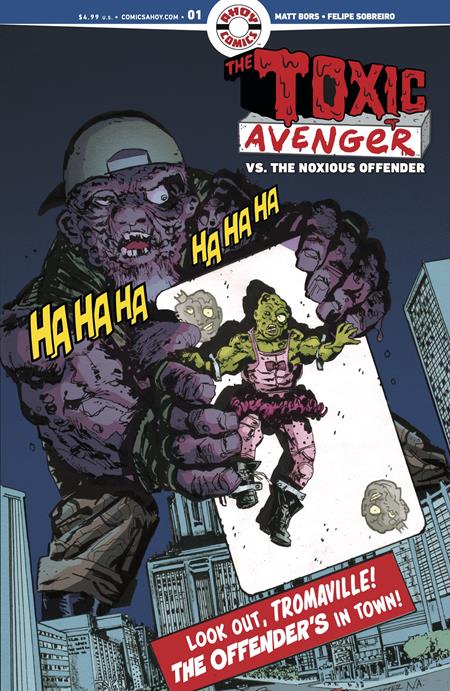 TOXIC AVENGER VS THE NOXIOUS OFFENDER #1 (OF 5) CVR B 3 COPY GREG SCOTT CLASSIC COVERS HOMAGE UNLOCK VAR (MR) — Cover