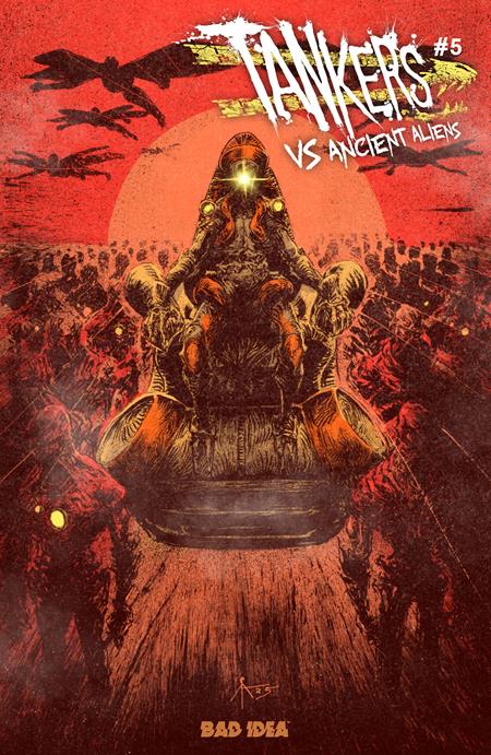 TANKERS VS ANCIENT ALIENS #5 (OF 5) CVR B CALEB ADY VAR — Cover