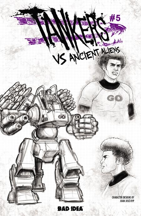 TANKERS VS ANCIENT ALIENS #5 (OF 5) CVR C JUAN JOSE RYP DESIGN VAR — Cover