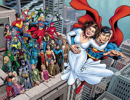 SUPERMAN THE WEDDING ALBUM 30TH ANNIVERSARY SPECIAL #1 (ONE SHOT) CVR A DAN JURGENS & JERRY ORDWAY WRAPAROUND — Cover