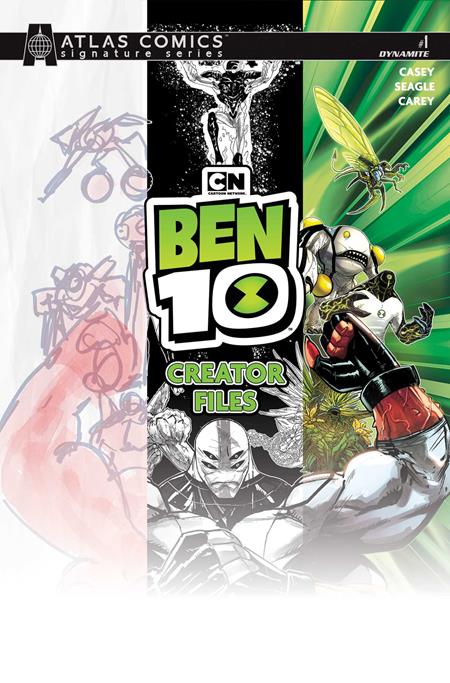 BEN 10 #1 CREATOR FILES (ONE SHOT) CVR C ROBERT CAREY ATLAS EDITION SIGNED BY JOE CASEY VAR — Cover