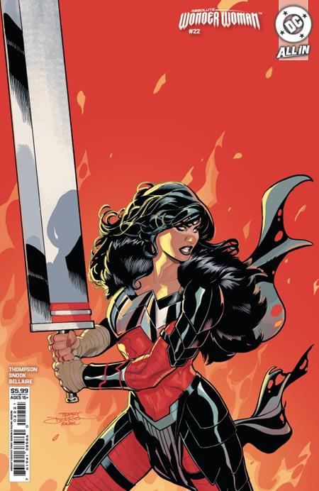 DF ABSOLUTE WONDER WOMAN #22 VARIANT SIGNED BY TERRY & RACHEL DODSON — Cover