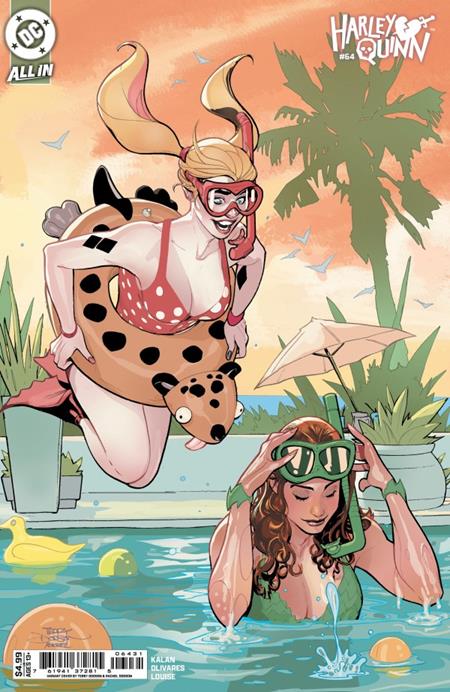 DF HARLEY QUINN #64 VARIANT SIGNED BY TERRY & RACHEL DODSON — Cover