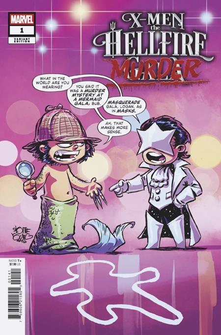 DF X MEN THE HELLFIRE MURDER #1 SKOTTIE YOUNG VARIANT SIGNED BY ERICA SCHULTZ — Cover