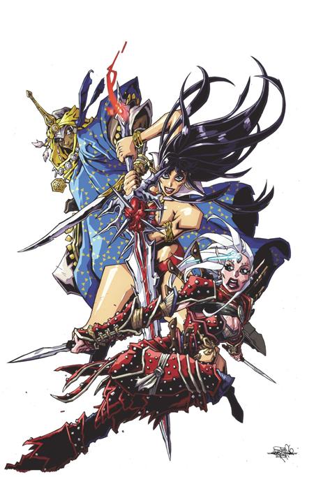 PATHFINDER VAMPIRELLA BLADE OF DARKNESS #1 CVR F ANDREW HUERTA LTD VIRGIN VAR — Cover