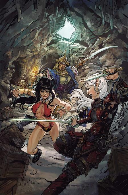 PATHFINDER VAMPIRELLA BLADE OF DARKNESS #1 CVR J INC 1:20 STEVEN CUMMINGS VIRGIN VAR — Cover