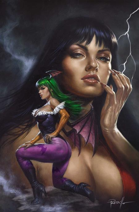VAMPIRELLA VS DARKSTALKERS SPECIAL #1 (ONE SHOT) CVR H LUCIO PARRILLO LTD VIRGIN VAR — Cover