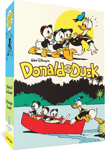 WALT DISNEYS DONALD DUCK GIFT BOX SET MYSTERY OF THE SWAMP & MAHARAJAH DONALD VOLS 03 & 04 HC — Cover