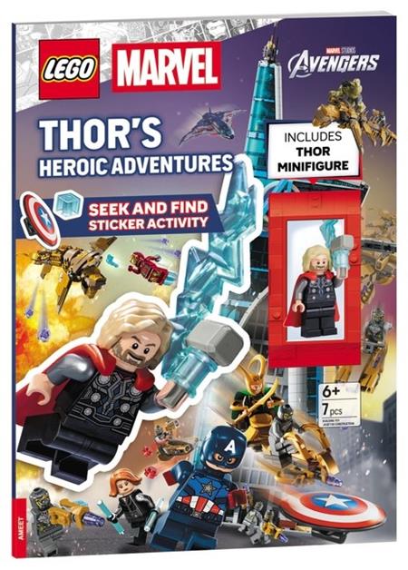 LEGO MARVEL THORS HEROIC ADVENTURES SEEK AND FIND STICKER ACTIVITY BOOK TP — Cover