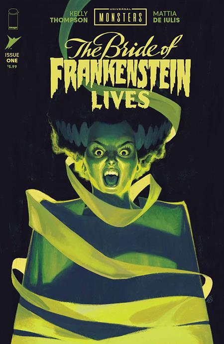 UNIVERSAL MONSTERS BRIDE OF FRANKENSTEIN LIVES #1 (OF 4) CVR H INC 1:100 DAVID TALASKI FOIL VAR — Cover