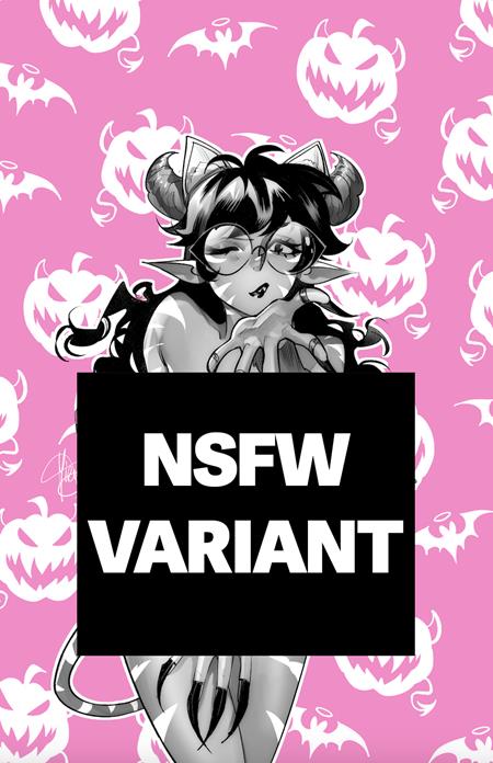 MIRKA ANDOLFOS SWEET PAPRIKA BLACK WHITE & PINK HALLOWEEN SPECIAL #1 (OF 2) CVR F MIRKA ANDOLFO HOT NSFW POLYBAGGED VAR (MR) — Cover