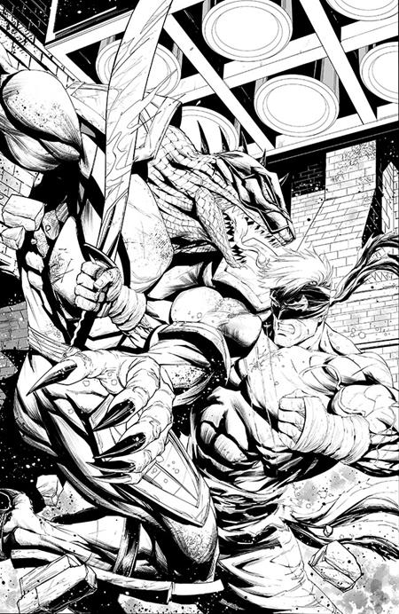FINAL BOSS #11 CVR E INC 1:50 TYLER KIRKHAM B&W VIRGIN VAR (MR) — Cover