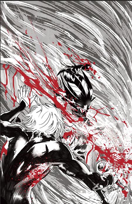 FIREBORN #5 CVR E PATRICK MULHOLLAND BLACK AND WHITE AND BLOOD VIRGIN CARDSTOCK VAR — Cover
