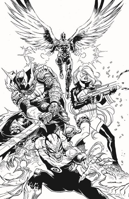SPAWN SCORCHED #56 CVR B YILDIRAY CINAR B&W VIRGIN VAR — Cover