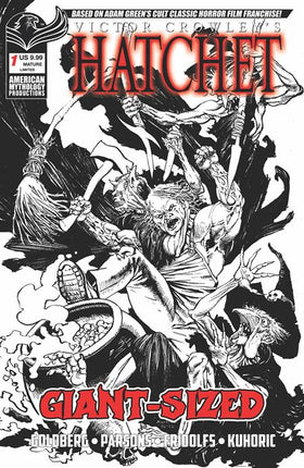 GIANT SIZED HATCHET HALLOWEEN #1 (ONE SHOT) CVR F ROY ALLAN MARTINEZ LIMITED B&W VAR