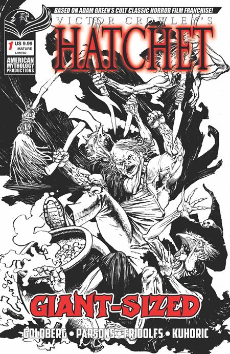 GIANT SIZED HATCHET HALLOWEEN #1 (ONE SHOT) CVR F ROY ALLAN MARTINEZ LIMITED B&W VAR — Cover