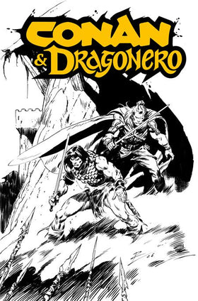 CONAN & DRAGONERO #1 SDCC EXCLUSIVE ROB DE LA TORRE INKS CARDSTOCK VAR (MR)