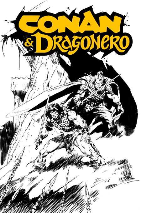 CONAN & DRAGONERO #1 SDCC EXCLUSIVE ROB DE LA TORRE INKS CARDSTOCK VAR (MR) — Cover