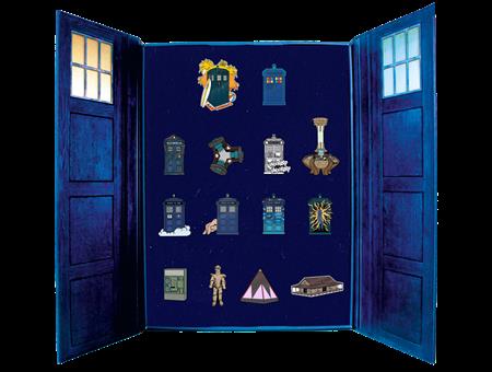 DOCTOR WHO TARDIS ENAMEL PIN BADGE SET III SDCC EXCLUSIVE — Cover