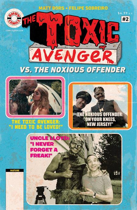 TOXIC AVENGER VS THE NOXIOUS OFFENDER #2 (OF 5) CVR C 5 COPY TROMA PHOTO UNLOCK VAR (MR) — Cover