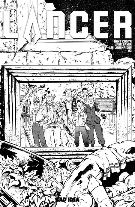 LANCER #3 (OF 4) CVR D INC 1:20 JAKE BAKER B&W VAR — Cover