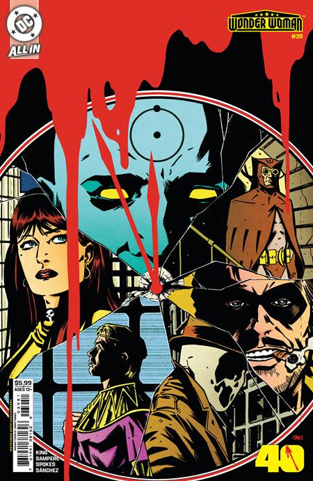 WONDER WOMAN #39 CVR E JORGE FORNES WATCHMEN 40TH ANNIVERSARY CARD STOCK VAR — Cover
