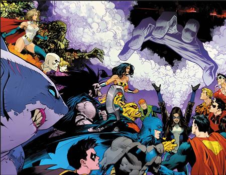 JUSTICE LEAGUE UNLIMITED #25 CVR A DAN MORA WRAPAROUND — Cover