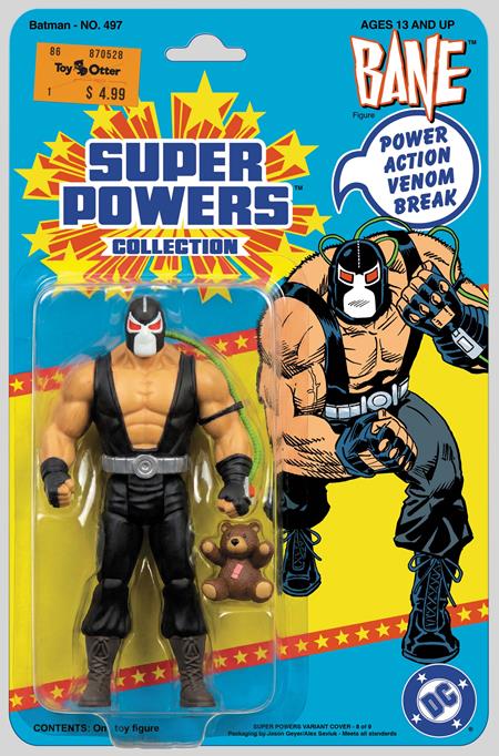 BATMAN #497 FACSIMILE EDITION CVR D JASON GEYER & ALEX SAVIUK BANE SUPER POWERS CARD STOCK VAR — Cover