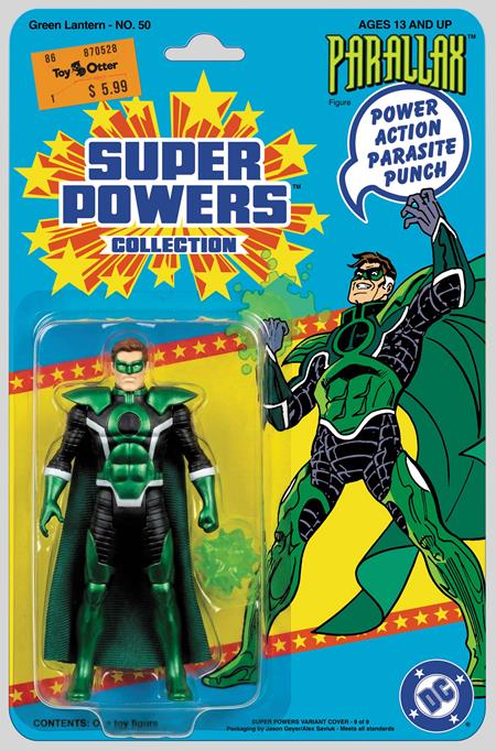 GREEN LANTERN #50 FACSIMILE EDITION CVR B JASON GEYER & ALEX SAVIUK PARALLAX SUPER POWERS CARD STOCK VAR — Cover