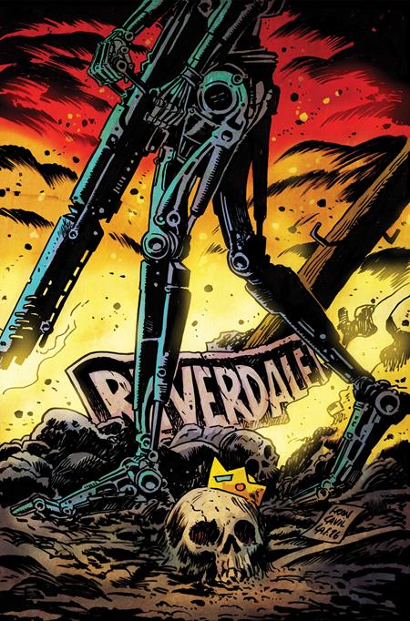 ARCHIE VS THE TERMINATOR #2 CVR E FRANCESCO FRANCAVILLA METAL PREMIUM VAR — Cover