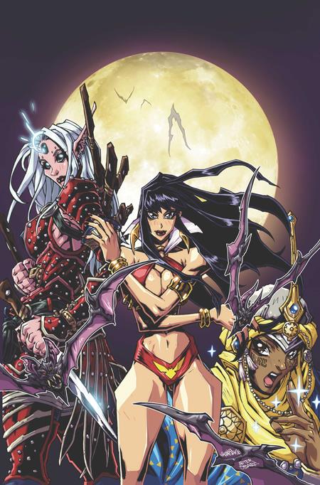 PATHFINDER VAMPIRELLA BLADE OF DARKNESS #2 CVR D ANDREW HUERTA METAL PREMIUM VAR — Cover
