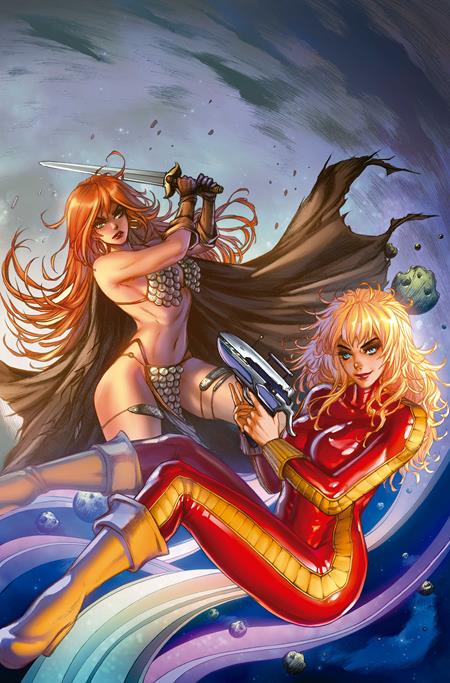 RED SONJA BARBARELLA #1 CVR Q INC 1:20 COLLETTE TURNER VIRGIN VAR — Cover