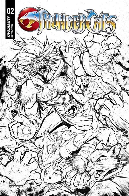 THUNDERCATS (2026) #2 CVR I INC 1:20 DAVID COUSENS LINE ART VAR — Cover