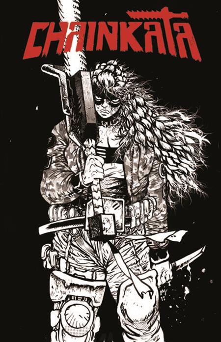 CHAINKATA #1 CVR B DANIEL WARREN JOHNSON B&W VAR — Cover