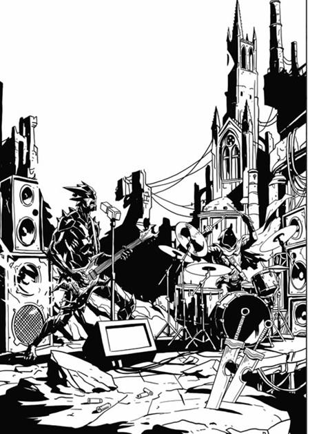 FIREBORN #6 CVR F EMMANUEL GERVASONI CARDSTOCK CONCERT B&W VAR — Cover