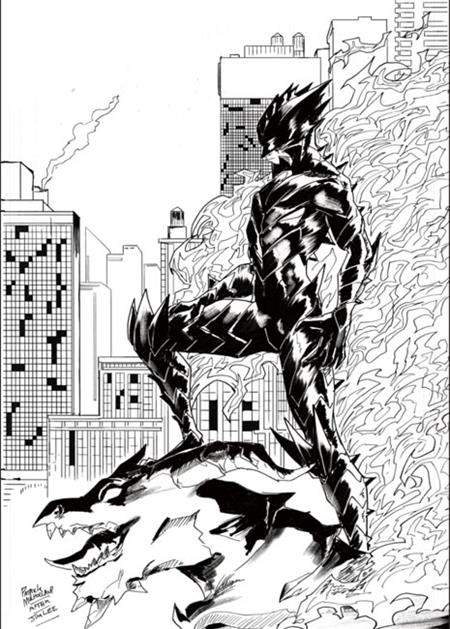 FIREBORN #6 CVR G INC 1:25 PATRICK MULHOLLAND B&W VIRGIN CARDSTOCK VAR — Cover