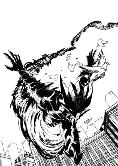 FIREBORN #6 CVR H INC 1:50 PATRICK MULHOLLAND B&W VIRGIN CARDSTOCK VAR — Cover