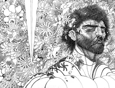 KARMAN BLADE #3 (OF 4) CVR C INC 1:25 IAN BERTRAM B&W WRAPAROUND VIRGIN VAR (MR) — Cover
