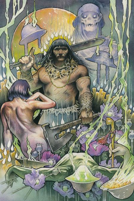 CONAN THE BARBARIAN TIDES OF THE TYRANT KING #3 (OF 4) CVR F JOHN BAIZLEY VIRGIN CARDSTOCK VAR (MR) — Cover