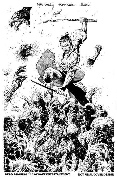 DEAD SAMURAI #8 2ND PTG CVR B JIM LEE SCOTT WILLIAMS B&W (MR) — Cover