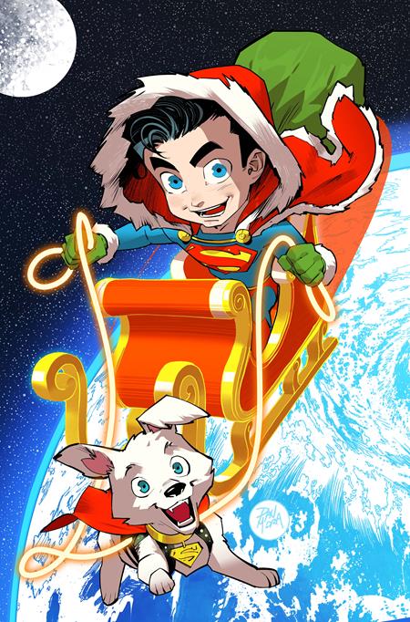 SUPERMAN #45 CVR F DAN MORA HOLIDAY CARD STOCK VAR — Cover