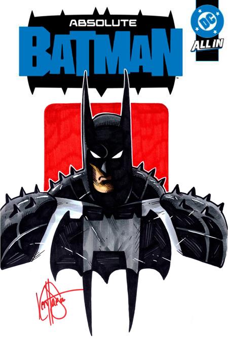 DF ABSOLUTE BATMAN #25 BLANK VARIANT SIGNED AND REMARKED BY KEN HAESER — Cover