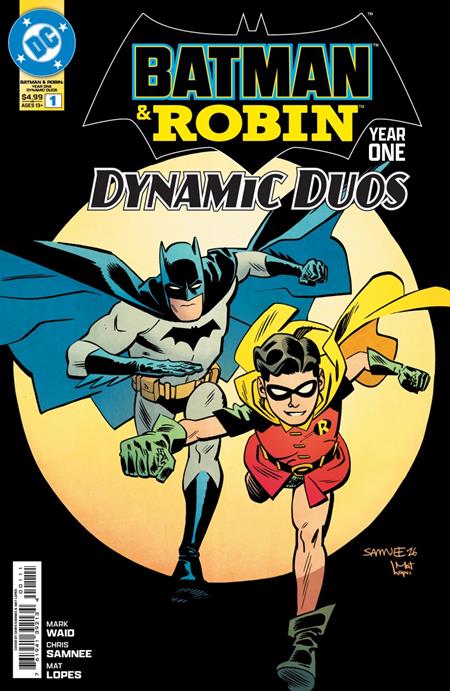 DF BATMAN & ROBIN YEAR ONE  DYNAMIC DUOS #1 SILVER SIGNATURE SERIES SIGNED BY MARK WAID — Cover