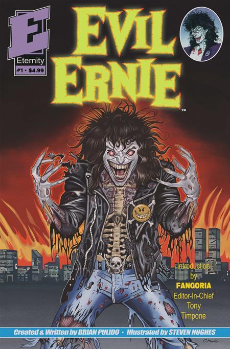 EVIL ERNIE #1 35TH ANNIVERSARY FACSIMILE EDITION CVR C ERIC MACHE GLOW IN THE DARK VAR — Cover