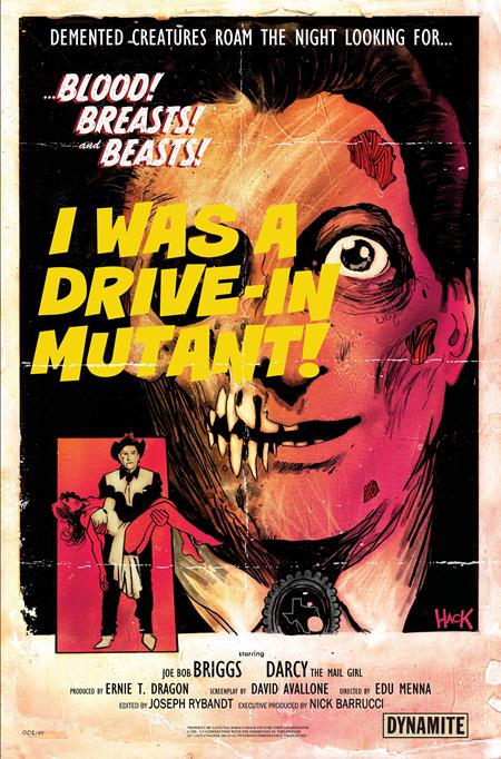 MONSTERVISION FEATURING JOE BOB BRIGGS AND DARCY #1 CVR F ROBERT HACK METAL PREMIUM VAR — Cover