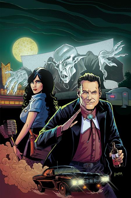 MONSTERVISION FEATURING JOE BOB BRIGGS AND DARCY #1 CVR L INC 1:25 DAVE ACOSTA VIRGIN VAR — Cover