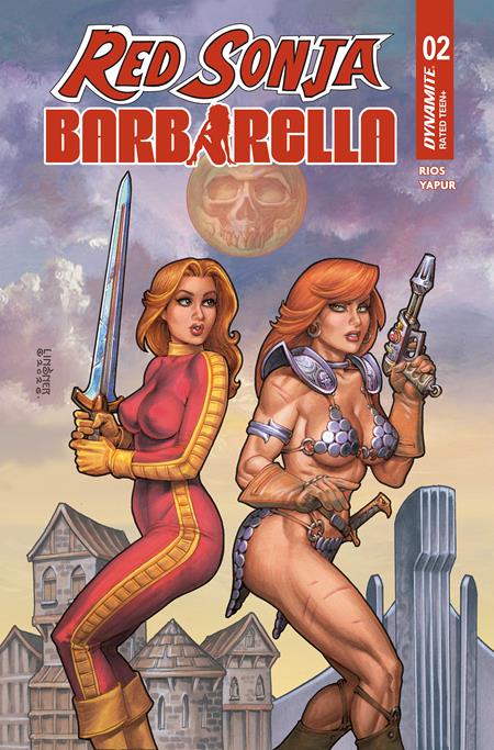 RED SONJA BARBARELLA #2 CVR A JOSEPH MICHAEL LINSNER — Cover