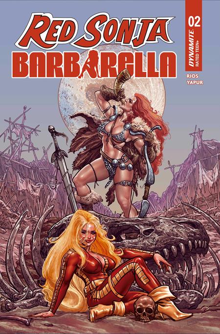 RED SONJA BARBARELLA #2 CVR C DIEGO YAPUR VAR — Cover